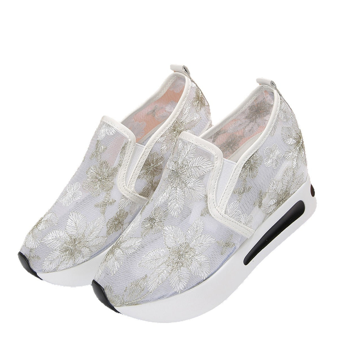 Damen Modische Sneaker mit floralem Design EB
