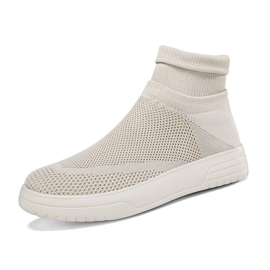 Damen Atmungsaktive Stricksneaker mit hohem Kragen EB