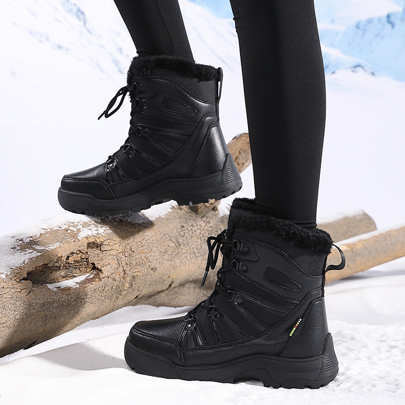 Damen Isolierte Winterstiefel mit rutschfester Sohle und wärmendem Futter EB