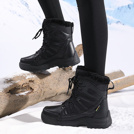 Damen Isolierte Winterstiefel mit rutschfester Sohle und wärmendem Futter EB