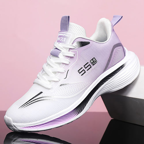 Damen Sportliche Laufschuhe mit atmungsaktiver Oberflächenstruktur und dämpfender Sohle EB