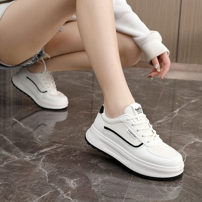 Damen modische Plateau-Sneaker mit bequemer Dämpfung und schickem Design EB