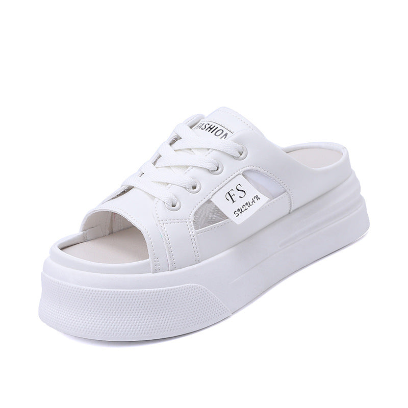 Damen Sneaker mit geschlossenen Fersen und hohem Plateau EB