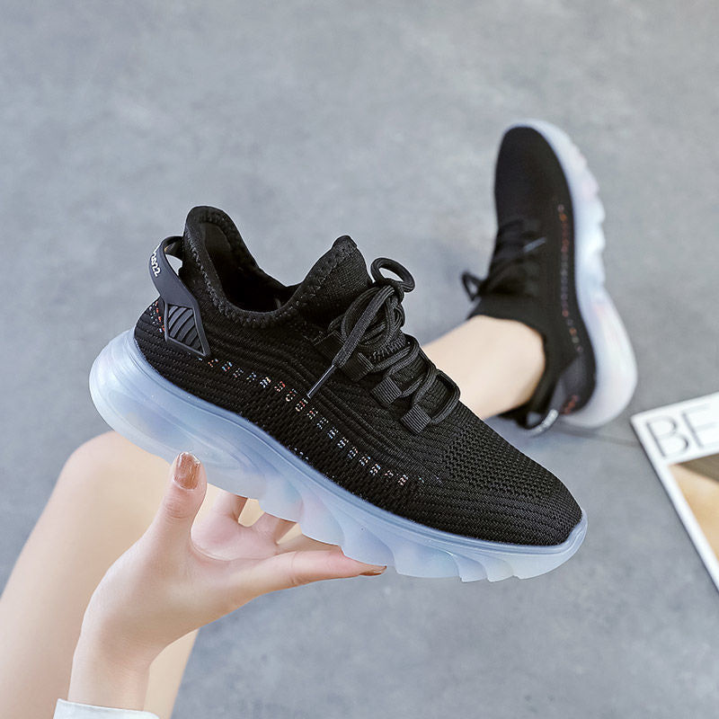 Damen Atmungsaktive Fashion Sneakers mit effizienter Dämpfung und flexibler Laufsohle EB