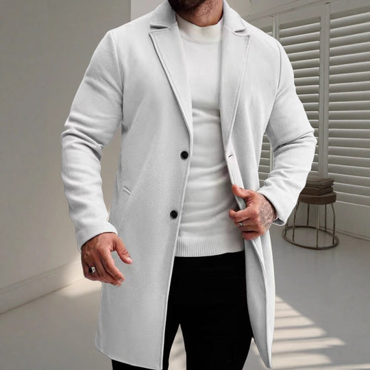 Herren eleganter Wollmantel EB