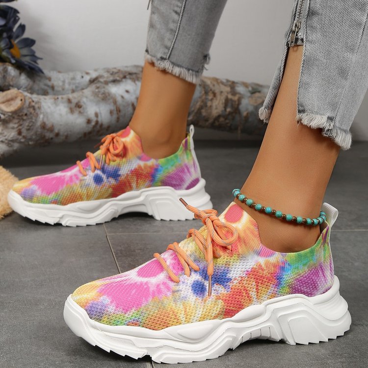 Damen Sportliche Sneakers mit atmungsaktivem Obermaterial EB