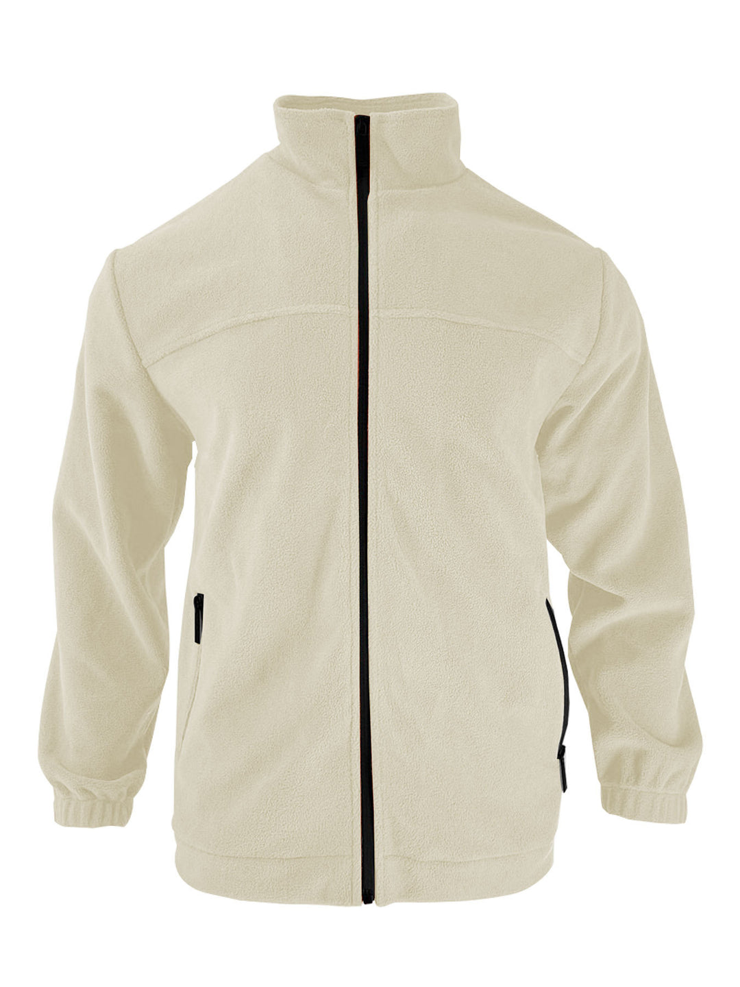 Herren Fleecejacke mit hohem Kragen und praktischen Reißverschlusstaschen EB