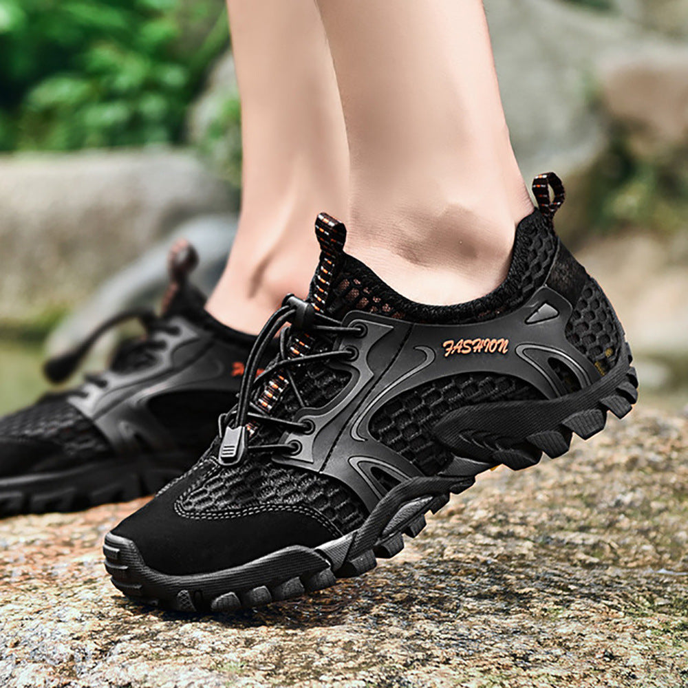 Damen Sportliche Aktiv-Schuhe mit atmungsaktivem Mesh und strapazierfähiger Sohle EB