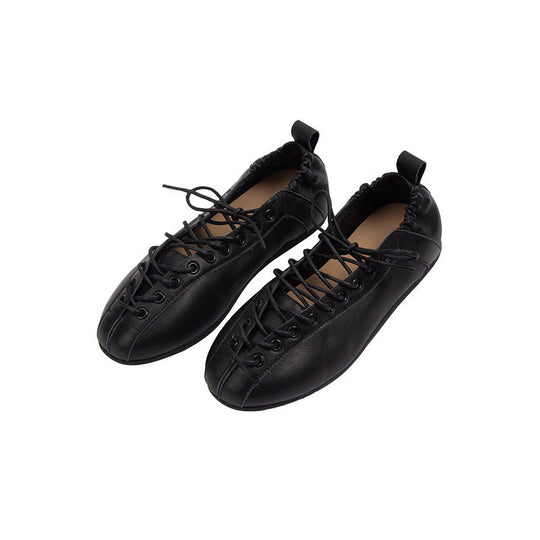 Damen Freizeit-Sneaker aus feinem Leder mit raffiniertem Geflecht EB