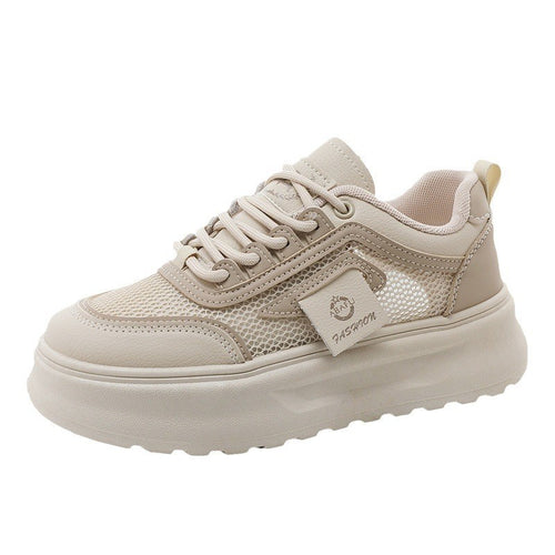 Damen Modische Sneakers mit atmungsaktiver Mesh-Oberfläche und dämpfendem Sohlenprofil EB