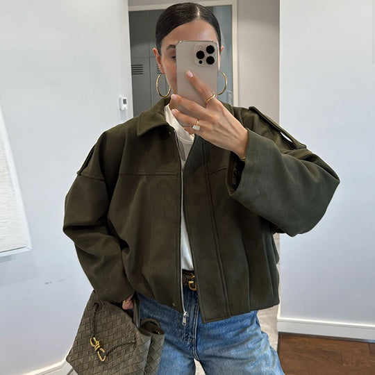 Damen Oversize-Camouflagejacke EB