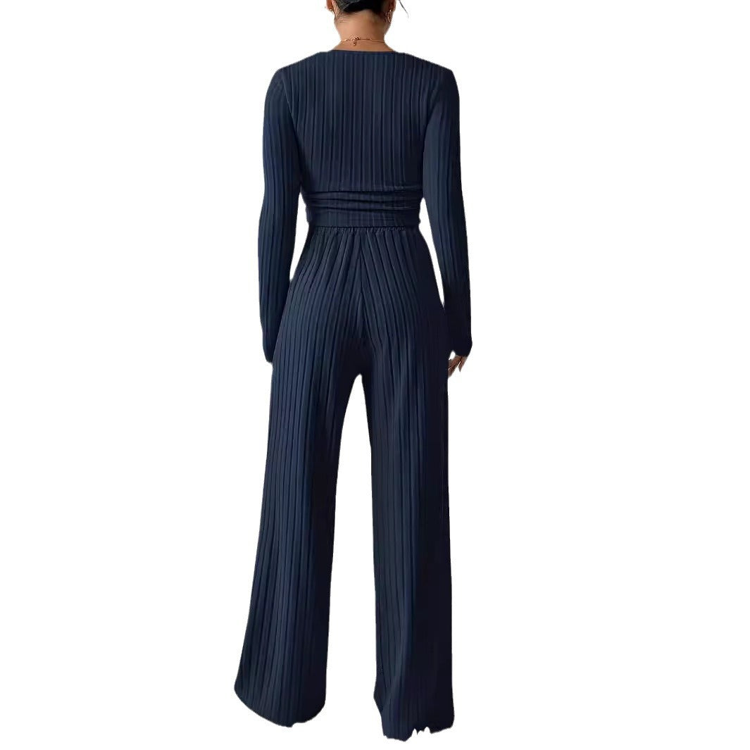 Damen Loungewear-Set mit elegantem strukturiertem Design EB