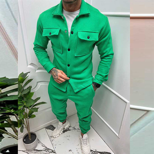 Herren Freizeit-Anzug mit praktischem Schnitt und Taschen EB