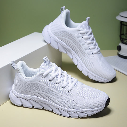 Damen Lauf-Sneaker mit atmungsaktivem Mesh-Obermaterial und rutschfester Sohle EB