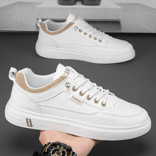 Damen Modische Sneakers mit hochwertiger Lederoberfläche und dämpfendem Fußbett EB