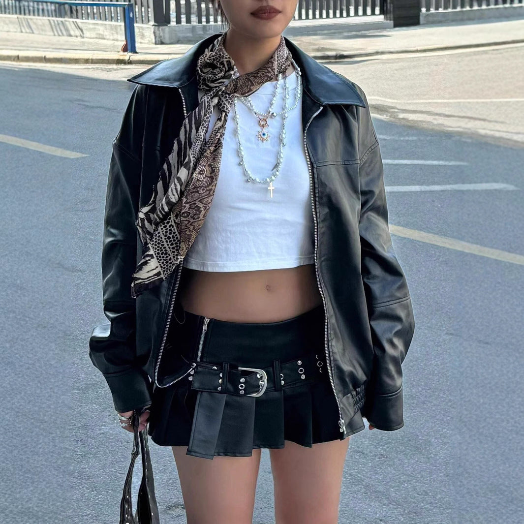 Damen Modische jacke im trendigen Oversized-Stil EB