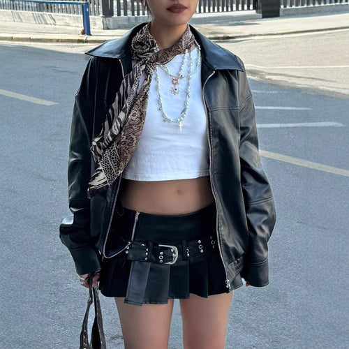 Damen Modische jacke im trendigen Oversized-Stil EB