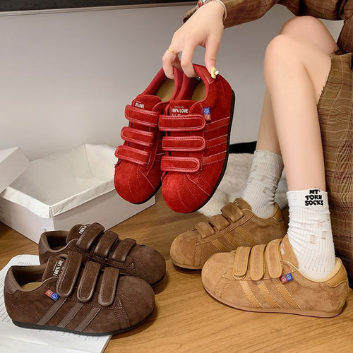 Damen Komfortable Klettverschluss-Schuhe mit weichem Innenfutter EB