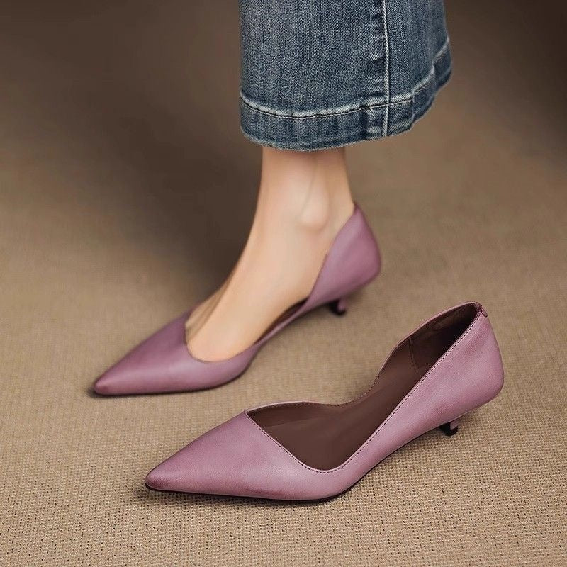 Damen elegante spitze Absatzschuhe EB