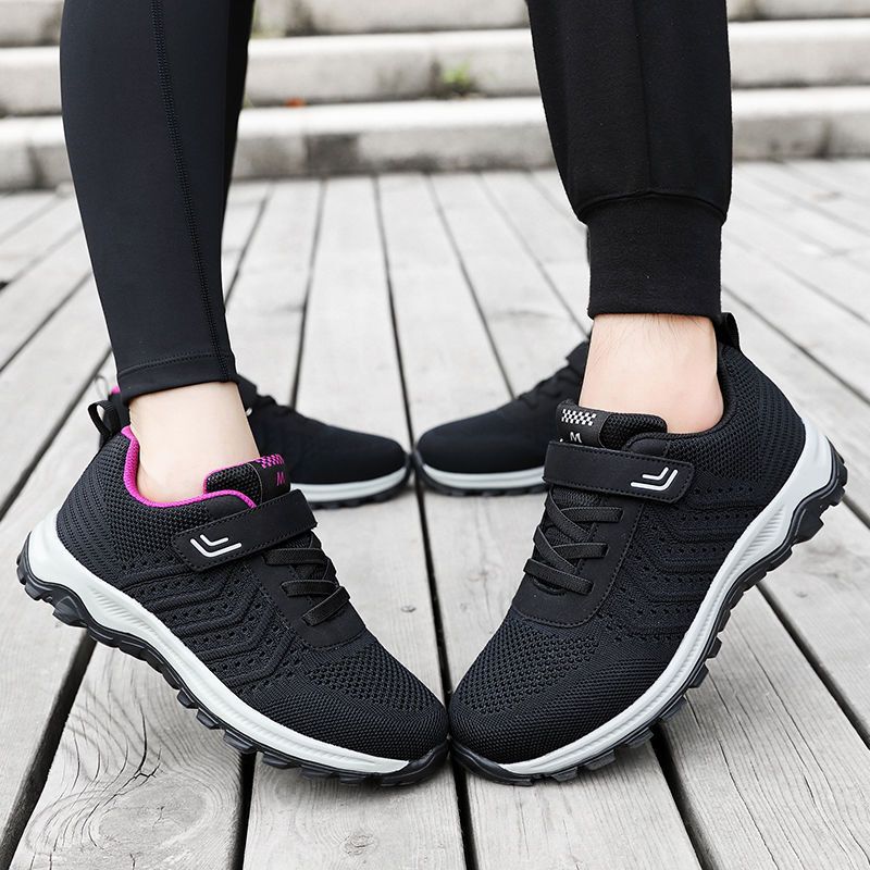 Damen Atmungsaktive Sport-Schuhe mit Klettverschluss und rutschfester Sohle EB