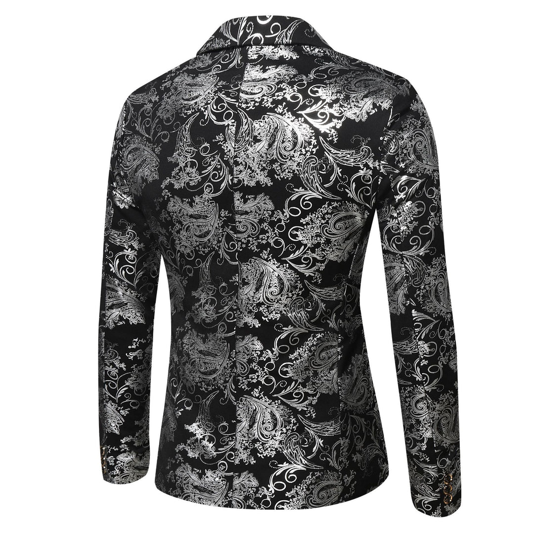 Damen eleganter Blazer mit floralem 3D-Design EB