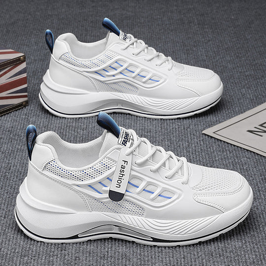 Damen Sportliche Sneakers mit atmungsaktiven Mesh-Einsätzen und stoßdämpfendem Sohlenprofil EB