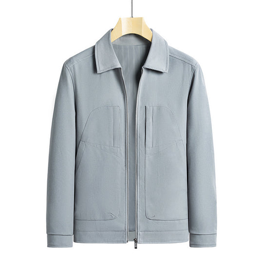 Herren lässige Freizeitjacke mit praktischen Taschen EB
