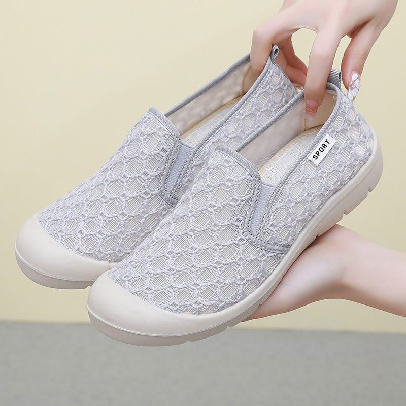 Damen Bequeme Freizeitschuhe aus atmungsaktivem Mesh mit flexiblem Sohlenkonzept EB