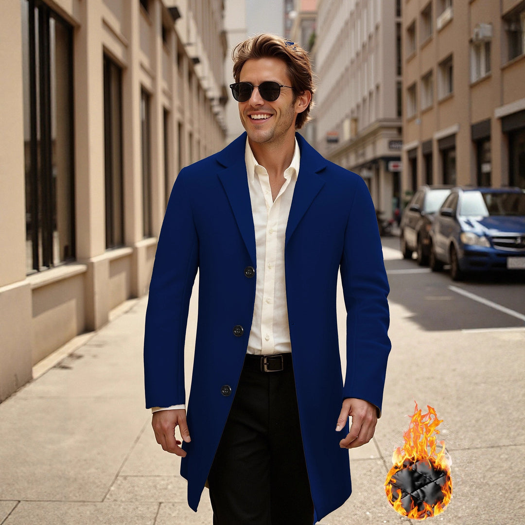 Herren eleganter und stilvoller Übercoat EB