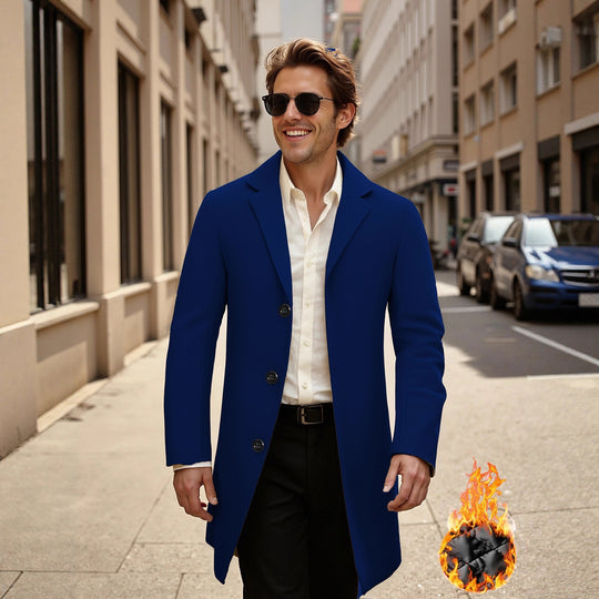 Herren eleganter und stilvoller Übercoat EB