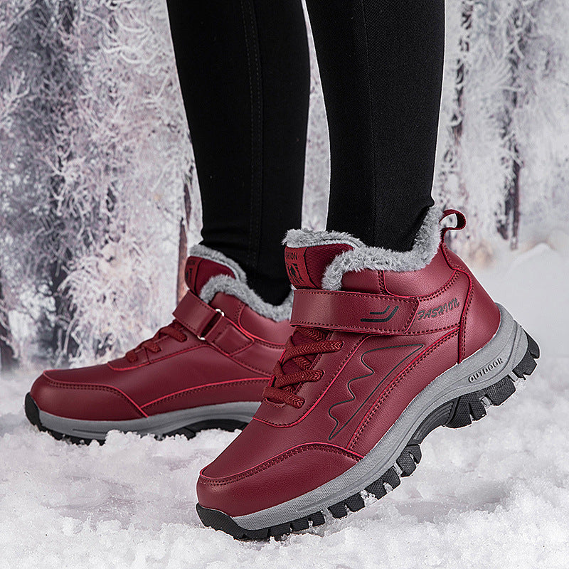 Damen Winterliche Schneestiefel mit isolierendem Futter und rutschfester Sohle EB