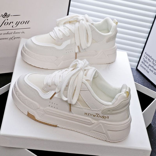 Damen modische Sneaker mit atmungsaktivem Obermaterial und gepolsterter Sohle EB