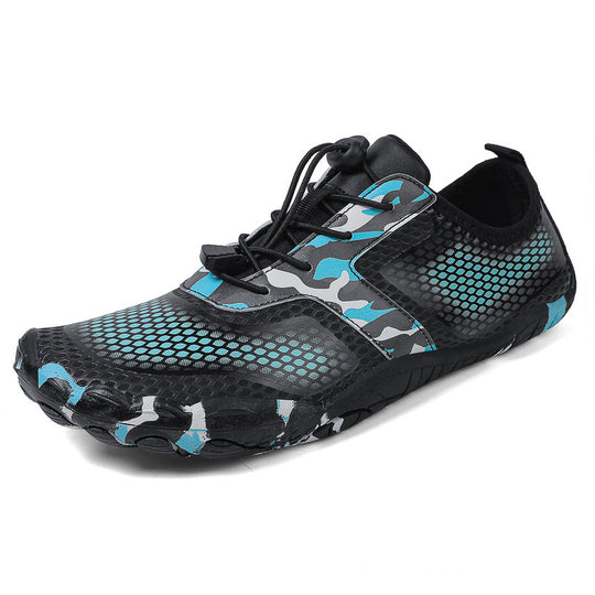 Damen vielseitige Aqua-Schuhe mit atmungsaktivem Netzmuster und rutschfester Sohle EB