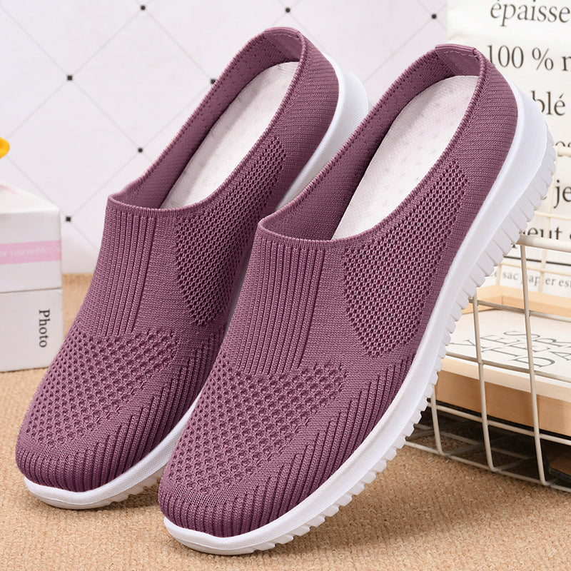 Damen Bequeme und atmungsaktive Slip-On Freizeitschuhe EB