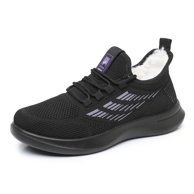Damen Sportliche und warme Sneakers mit kuscheligem Innenfutter EB