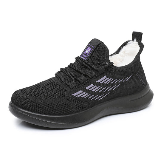 Damen Sportliche und warme Sneakers mit kuscheligem Innenfutter EB