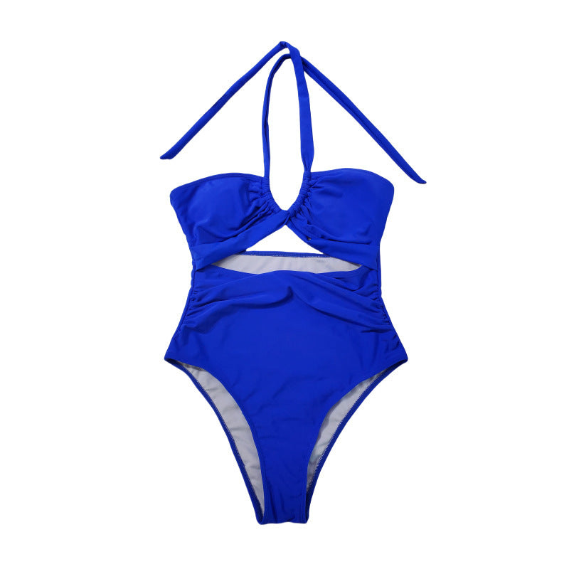 Damen Einteiler-Badeanzug mit stylischem Cross-Design EB