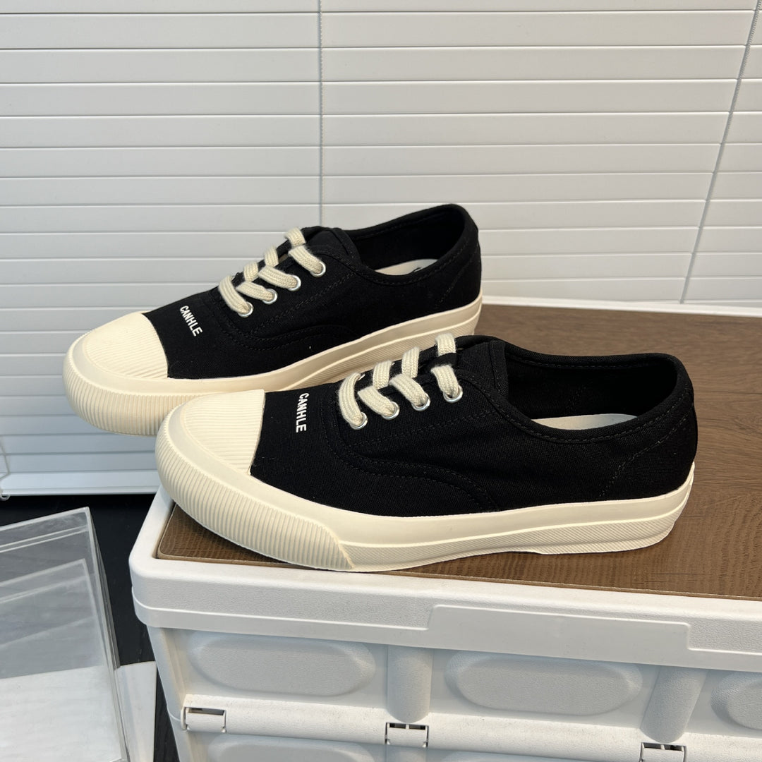 Damen lässige Segelschuhe mit atmungsaktiver Baumwolloberfläche und rutschfester Sohle EB