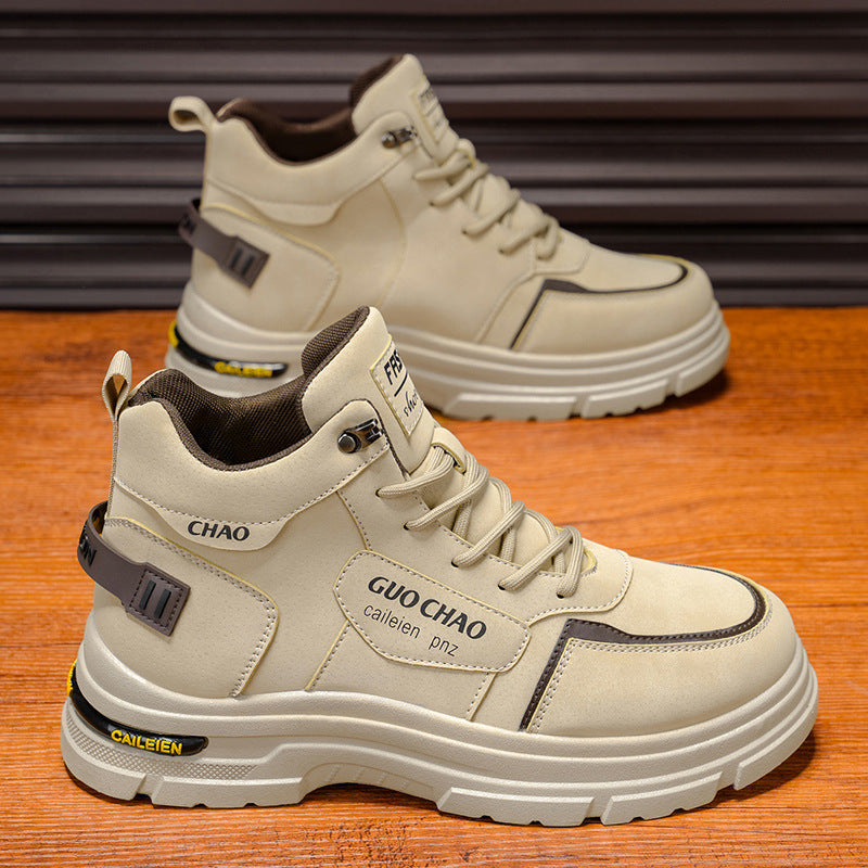 Damen Sportliche High-Top Stiefel mit rutschfester Sohle und verstärkter Dämpfung EB