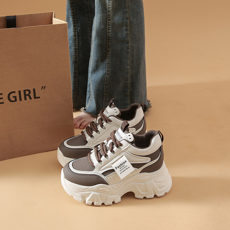 Damen Chunky Sneakers mit großzügiger Profilsohle und atmungsaktivem Obermaterial EB