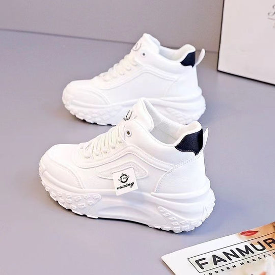 Damen modische High-Top Sneakers mit stoßdämpfender Sohle EB