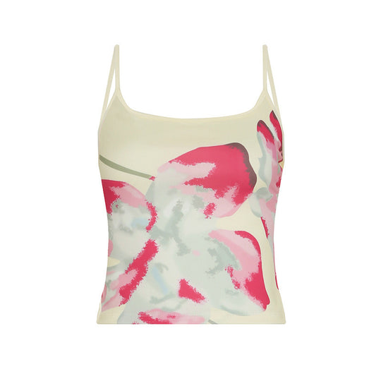 Damen asymmetrischer Chiffonrock mit elastischem Bund und Rüschendetails EB