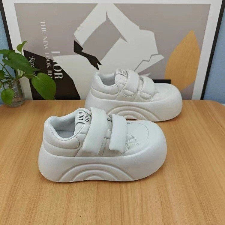 Damen Modische Chunky Sneakers mit verstellbarem Klettverschluss und ergonomischer Sohle EB