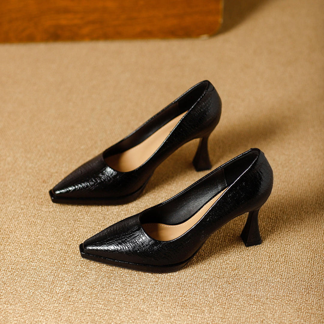 Damen elegante Spangenpumps mit modischem Blockabsatz EB