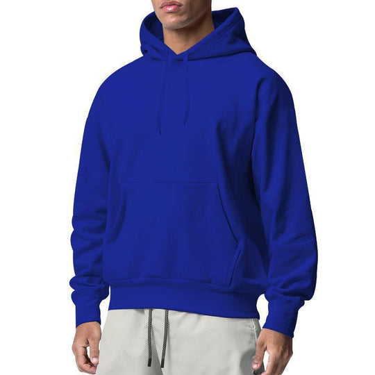 Herren nan Premium-Kapuzenpullover mit Kängurutasche, innen angerautem Fleece, verstärkter Nackennaht und geripptem Saum EB