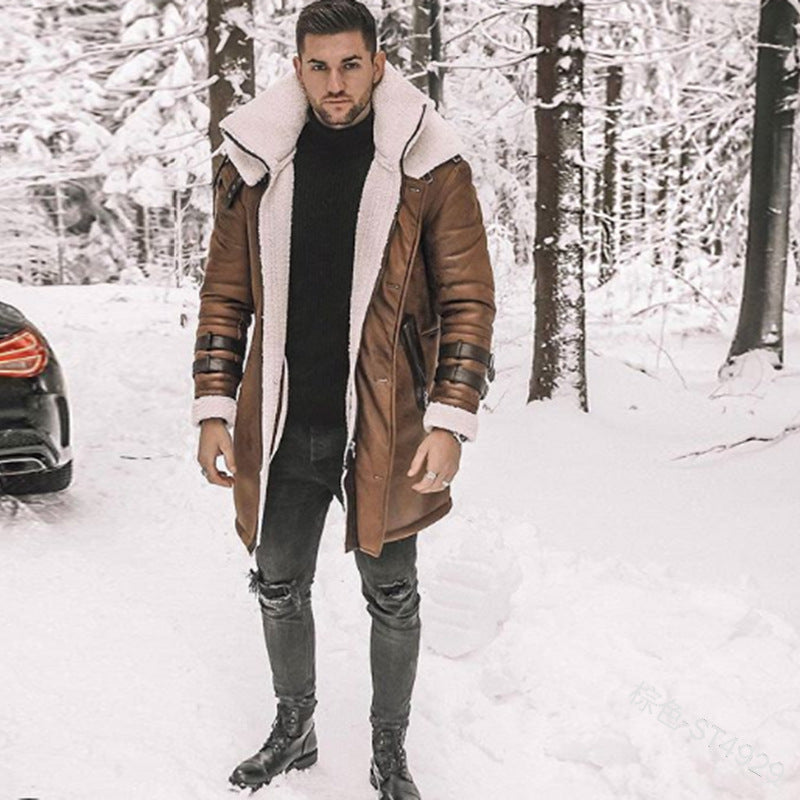 Herren Fliegerjacke mit luxuriösem Kunstfellfutter und modernen Akzenten EB