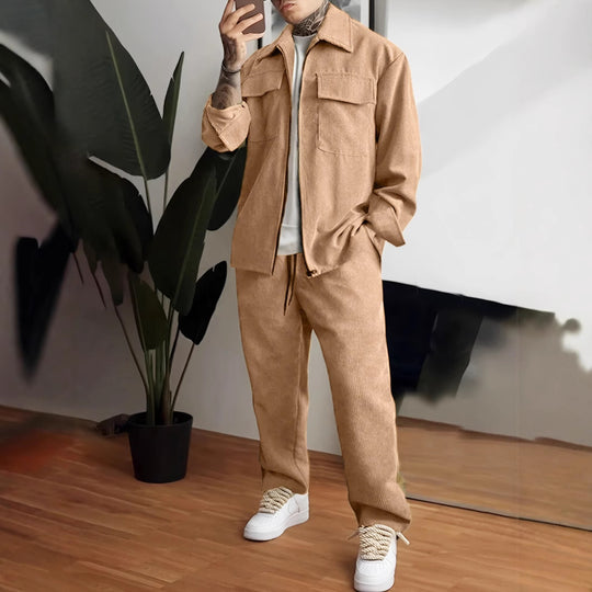 Herren Flanelljacke mit praktischen Taschen EB