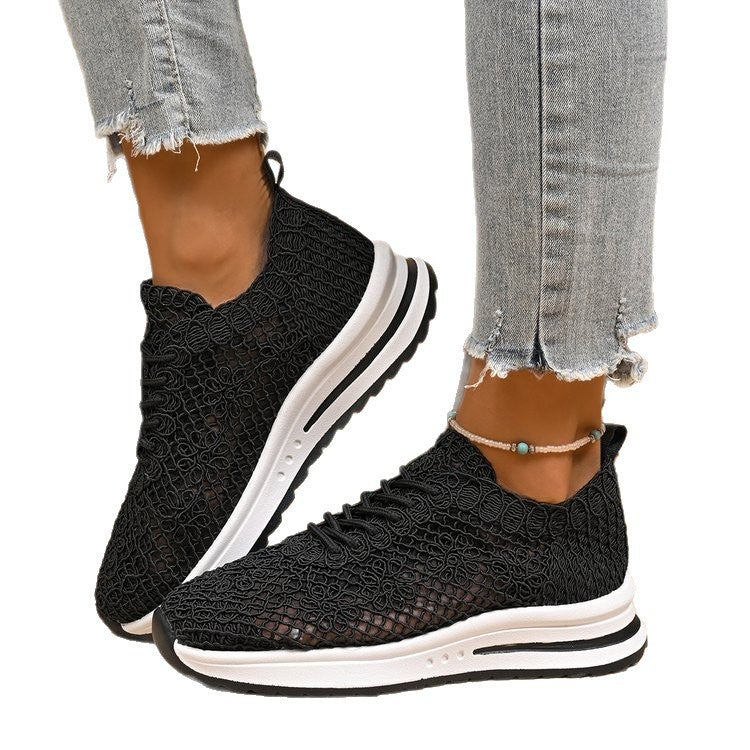 Damen Atmungsaktive Sneakers aus Netzmaterial EB