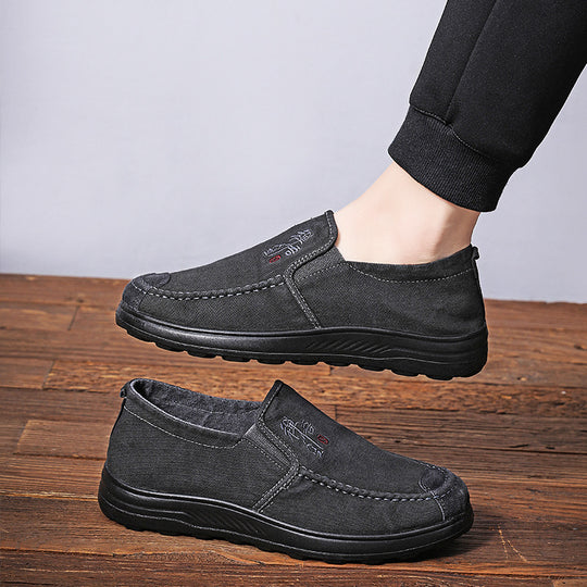 Herren Komfortable Slipper aus hochwertigem Wildleder EB