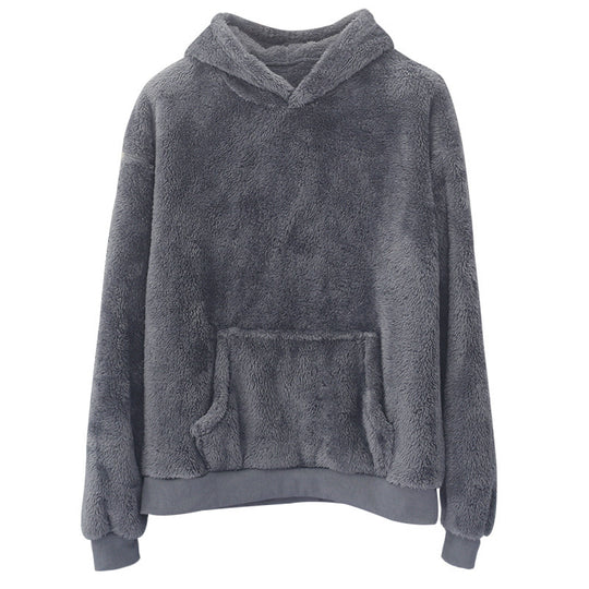 Damen Kuscheliger Hoodie mit Kängurutasche EB